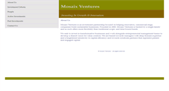 Desktop Screenshot of mosaixventures.com